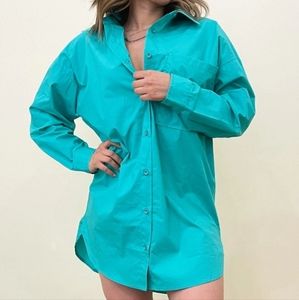 Long Sleeve Jade Button Up